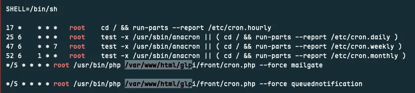 Crontab executando cron.php como root